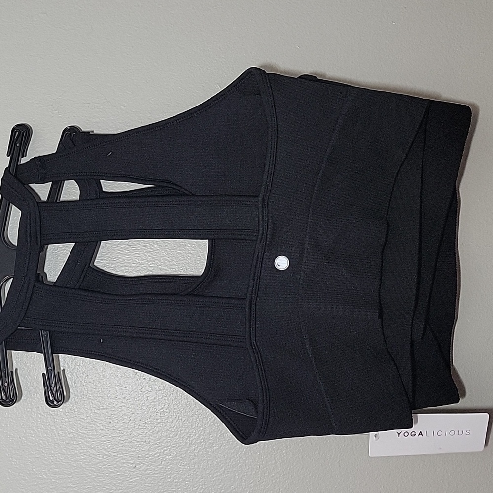 Yogalicious Black Strappy Sports Bra